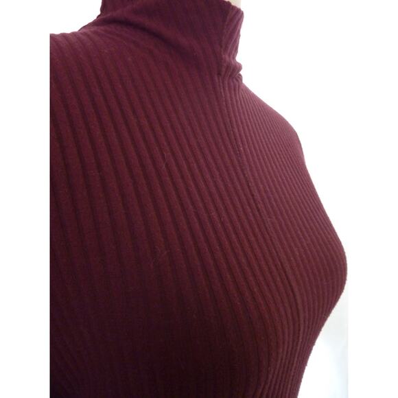 MWL Madewll Brushed Ribbed Mock Turtleneck Womens Medium Shirt Top Long Sleeve - Picture 5 of 6